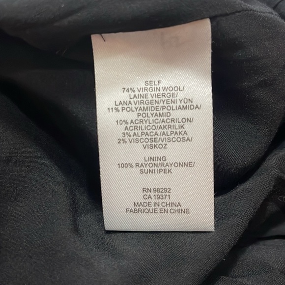 TIBI Salome Edie Plaid Culottes Virgin Wool Black & White Plaid Pants Size 4 - Picture 16 of 16